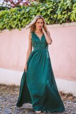 Vestido Leticia Verde Escuro - Image 3