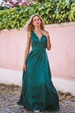 Vestido Leticia Verde Escuro
