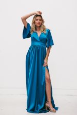 Vestido Diona Azul Petróleo - Image 3