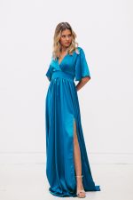 Vestido Diona Azul Petróleo