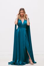 Vestido Maguie Azul Petróleo - Image 4