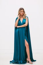 Vestido Maguie Azul Petróleo - Image 3