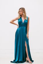 Vestido Maguie Azul Petróleo - Image 8