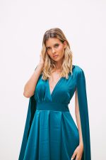 Vestido Maguie Azul Petróleo - Image 7