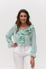 Blusa Margarida Menta - Image 3