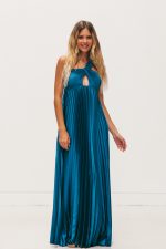 Vestido Lívia Azul Petróleo - Image 3