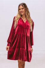 Vestido Daisy Bordô