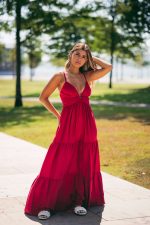 Vestido Xanti Bordô