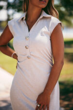 Vestido Alana Bege - Image 3