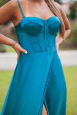 Vestido Emma Azul Petróleo - Image 2