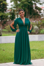 Vestido Agni Verde Escuro Plus - Image 2