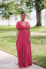 Vestido Rânia Rosa Escuro - Image 3