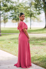 Vestido Rânia Rosa Escuro - Image 6