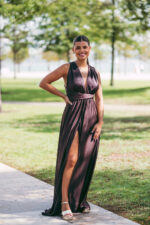 Vestido Vanuza Castanho Escuro