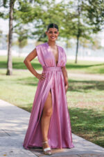 Vestido Vanuza Rosa Velho