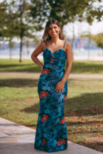 Vestido Charlie Azul Petróleo