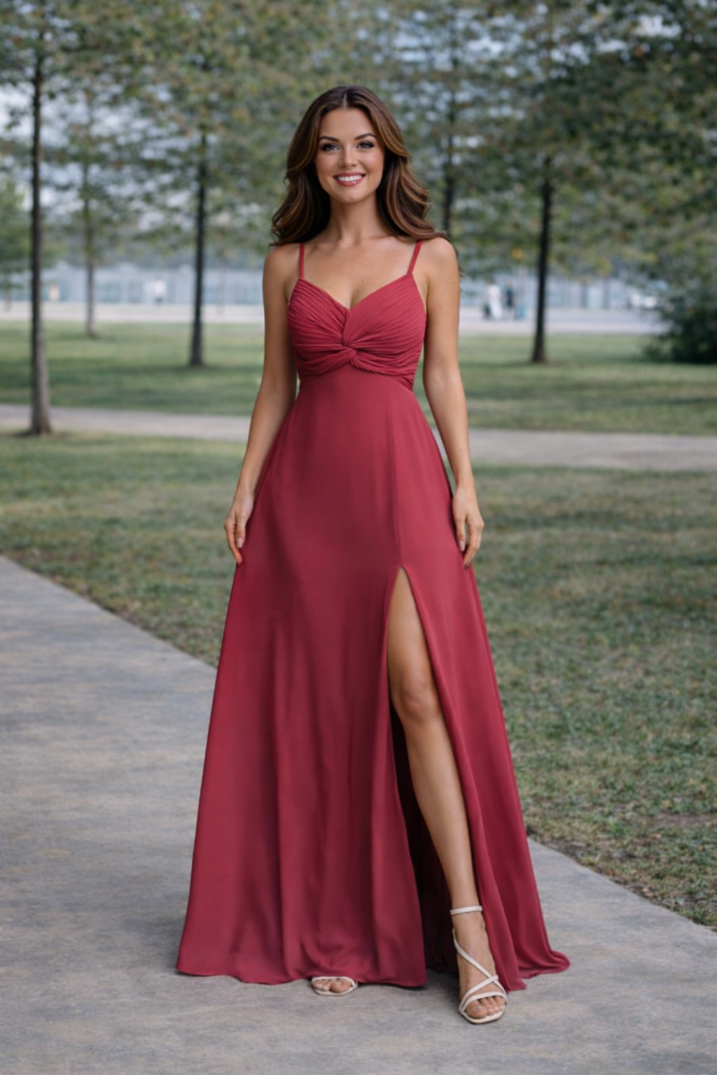 Image 25_01_2026, 23_15_21 Vestido Sylvie Marsala - Image 1