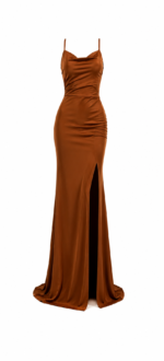 Vestido Zoi Castanho